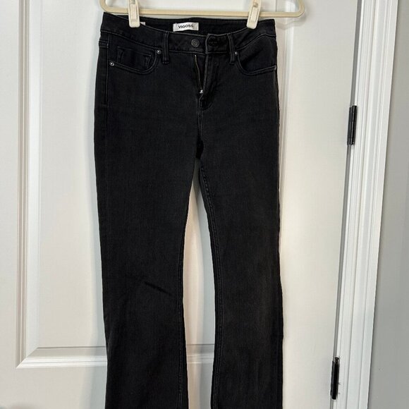 Vigoss Denim - Vigoss Markey Crop Boot Black Jeans Size 28 EUC